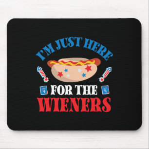 Happy 4th Of July Day American I'm Just Here For T Mouse Pad