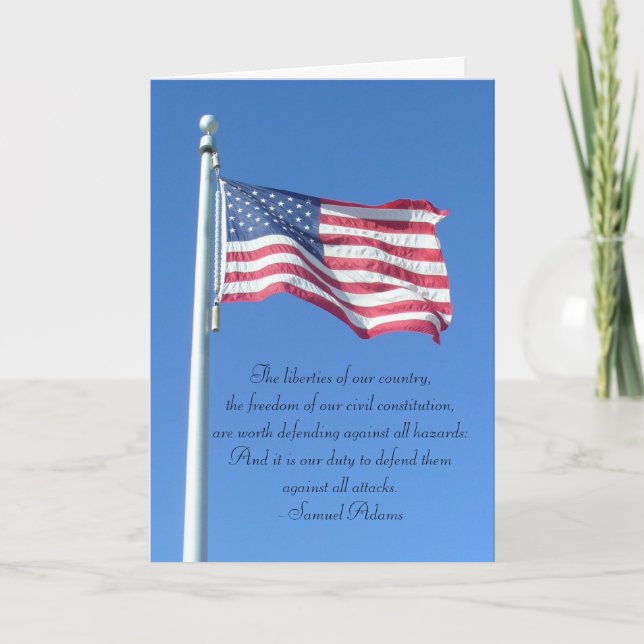 Happy 4th of July - Duty to Defend Liberties Card (Front)