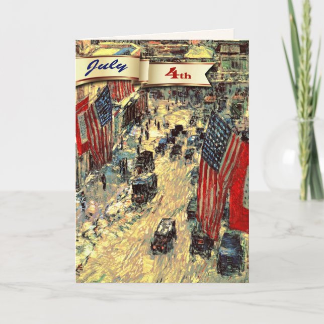 Happy 4th of July. Fine Art Custom Card (Front)