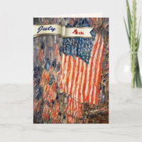 Happy 4th of July. Fine Art Customizable Cards