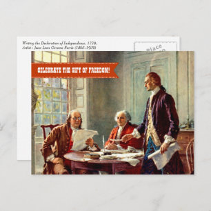 Happy 4th of July. Fine Art Postcard