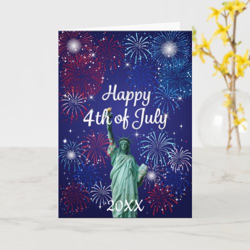 Happy 4th of July Fireworks Card
