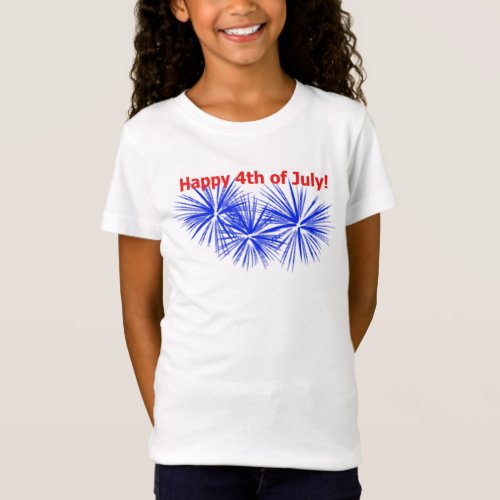 Happy 4th of July Fireworks Childrens Shirt