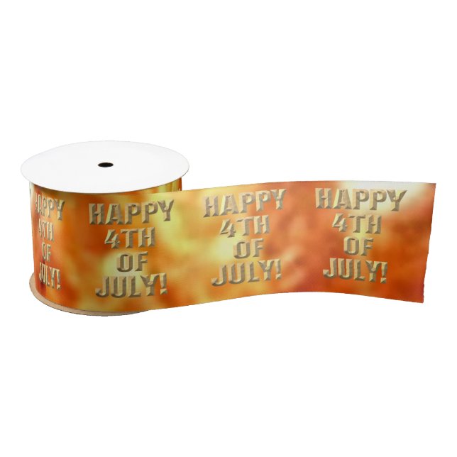 Happy 4th Of July fireworks ribbon spool (Spool)