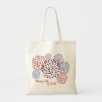 Happy 4th Of July Fireworks Tote Bag by theburlapfrog at Zazzle
