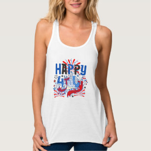 Happy 4th of July Fireworks USA-63261  Tank Top