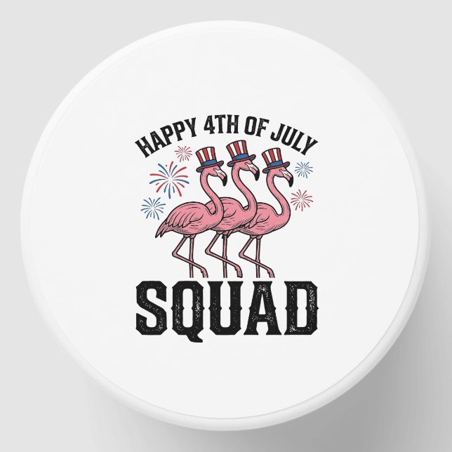 Happy 4th of July Flamingo Squad Vector Design_1 Mini Candle Favors (Front)