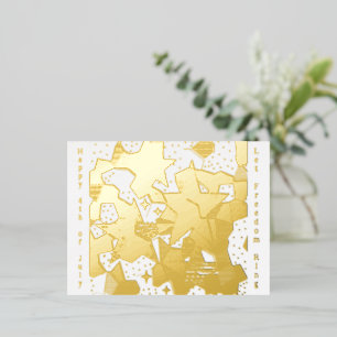 "Happy 4th of July" Foil Postcards