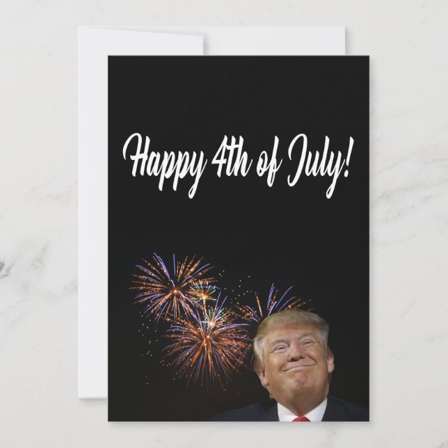 Happy 4th of July from Donald Trump Card (Front)