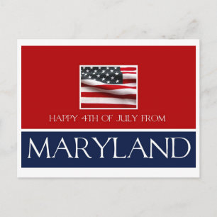 happy 4th of July from Maryland Postcard