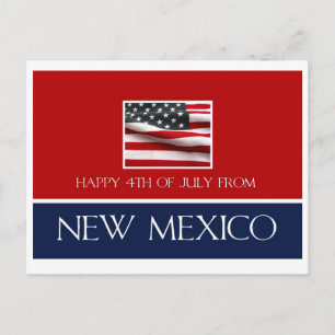 happy 4th of July from New Mexico Postcard