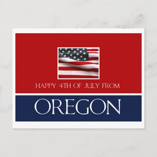 happy 4th of July from Oregon Postcard