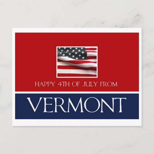 happy 4th of July from Vermont Postcard