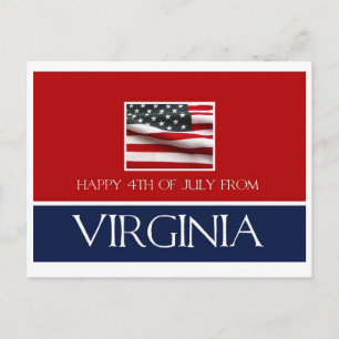 happy 4th of July from Virginia Postcard