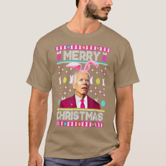 Happy 4th Of July Funny Bunny Joe Biden Easter Day T-Shirt