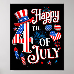 Happy 4th of july funny fourth of july poster