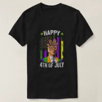 Happy 4th Of July Funny Joe Biden Mardi Gras Shena T-Shirt