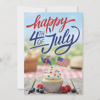 Happy 4th Of July Funny Patriotic USA Celebration  Holiday Card
