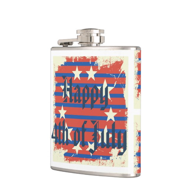 Happy 4th of July gift Flask (Left)