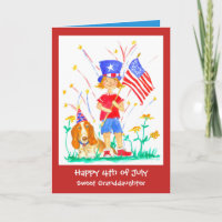 Happy 4th of July Granddaughter Custom