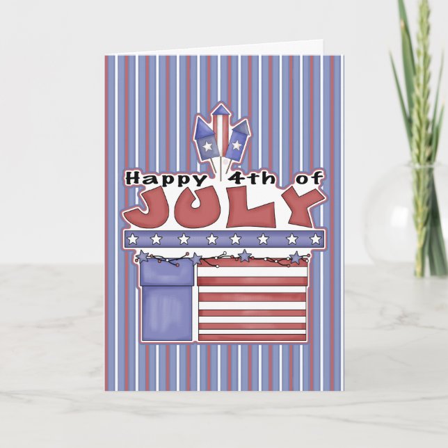 Happy 4th of July - Greeting Card (Front)