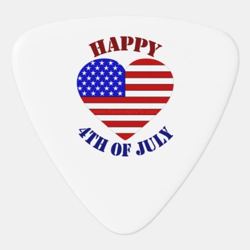 Happy 4th of July Guitar Pick