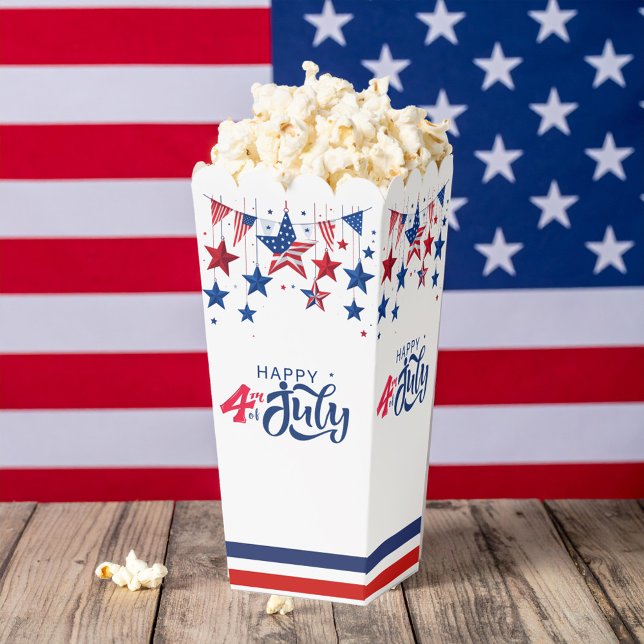 Happy 4th of July Hanging Stars ID1103 Favor Boxes (Creator Uploaded)