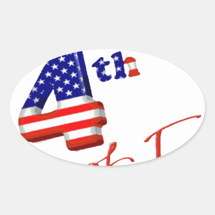 Happy 4th of July, Happy Independence day Sticker