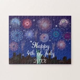 Happy 4th of July in New York Jigsaw Puzzle