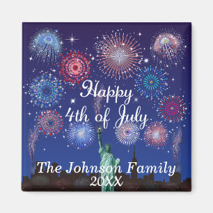 Happy 4th of July in New York Magnet