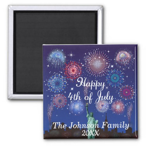 Happy 4th of July in New York Magnet
