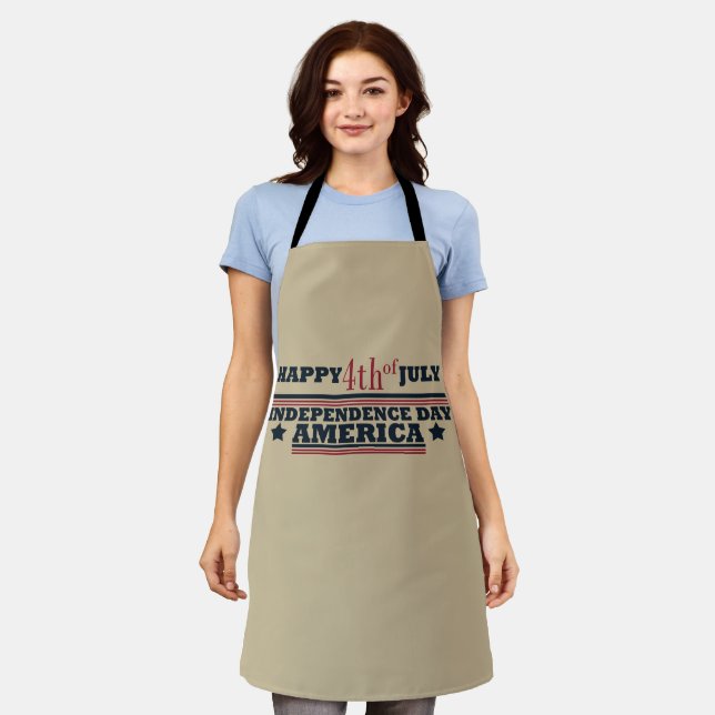 Happy 4th of july independence day America Apron (Worn)