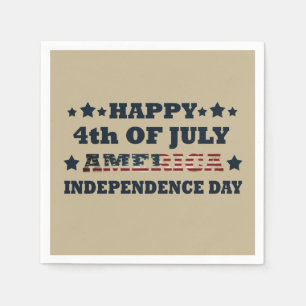Happy 4th of july independence day America Napkins