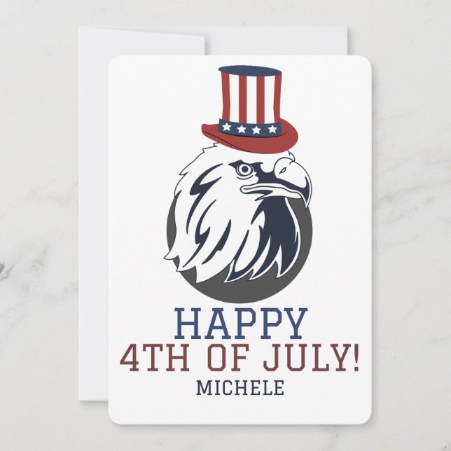 Happy 4th of July Independence Day America party  Card (Front)