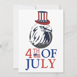 Happy 4th of July Independence Day America party Card