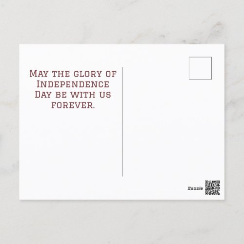 Happy 4th of July Independence Day America party  Postcard