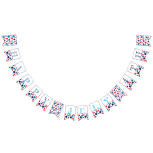 Happy 4th of July/ Independence day Bunting Flags