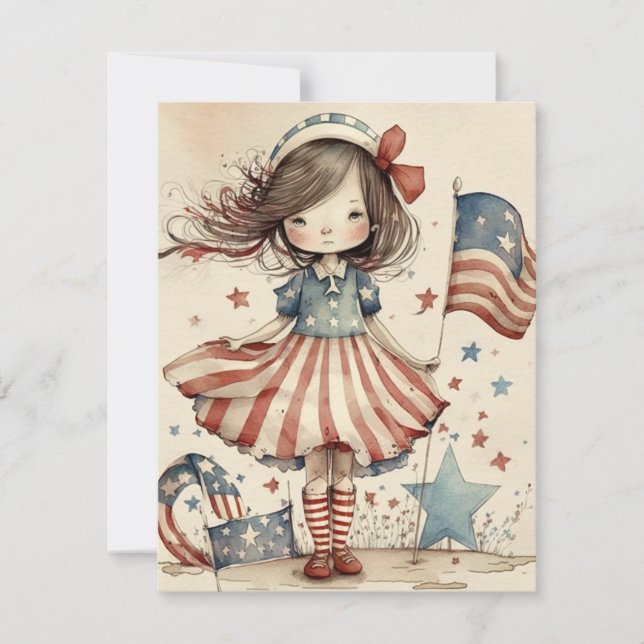 Happy 4th of July Independence Day Card (Front)