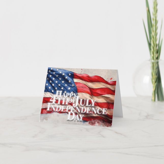 Happy 4th of July – Independence Day Card (Front)