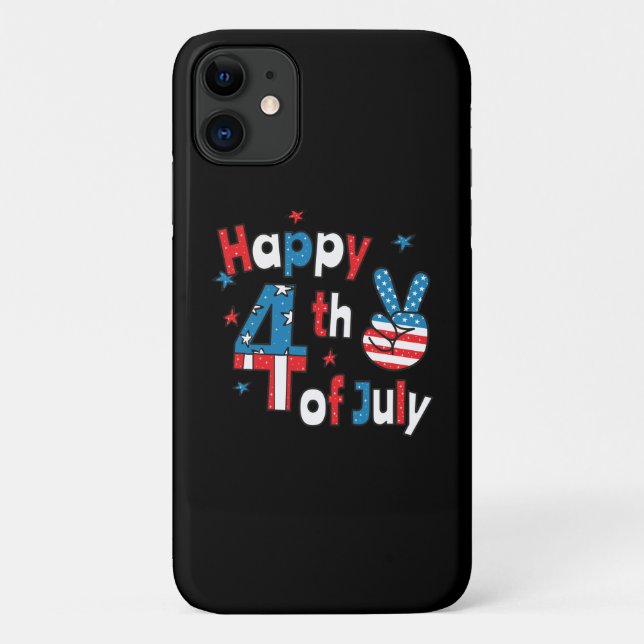 Happy 4th of July Independence Day Case-Mate iPhone Case (Back)