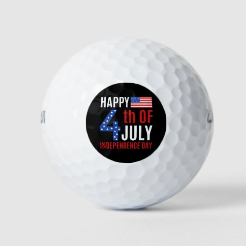 Happy 4th Of July Independence Day Golf Balls