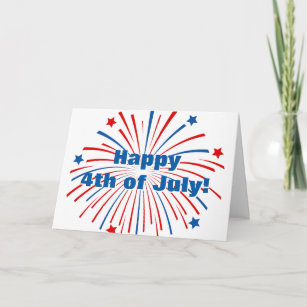 Happy 4th of July Independence Day greeting card
