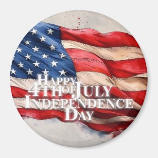 Happy 4th of July - Independence Day Magnet
