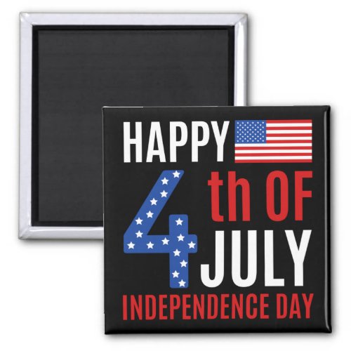 Happy 4th Of July Independence Day Magnet