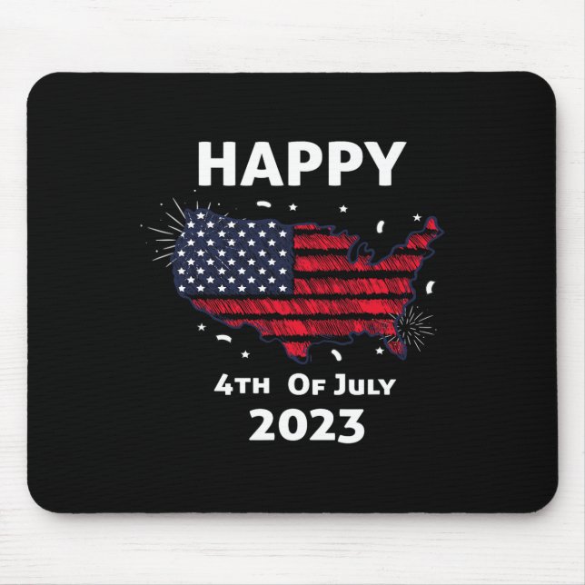 Happy 4th Of July Independence Day  Mouse Pad (Front)