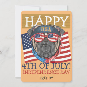 Happy 4th of July Independence Day party Card