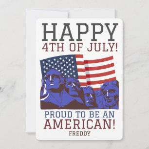 Happy 4th of July Independence Day party Card