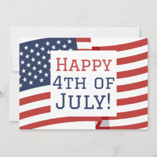 Happy 4th of July Independence Day party  Card