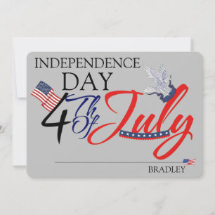 Happy 4th of July Independence Day party Card