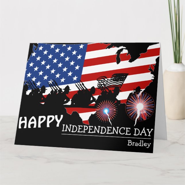 Happy 4th of July Independence Day party  Card (Front)